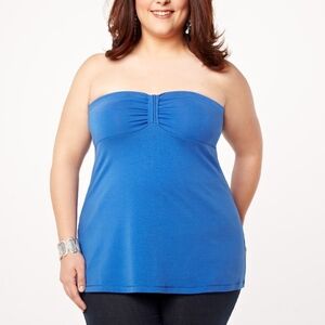 MXM 3X Braided Front Sleeveless Top Cornflower Blue